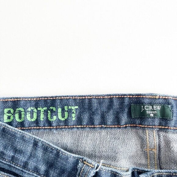 J. Crew Women's Stretch Bootcut Blue Jeans Size 29S - Picture 4 of 11
